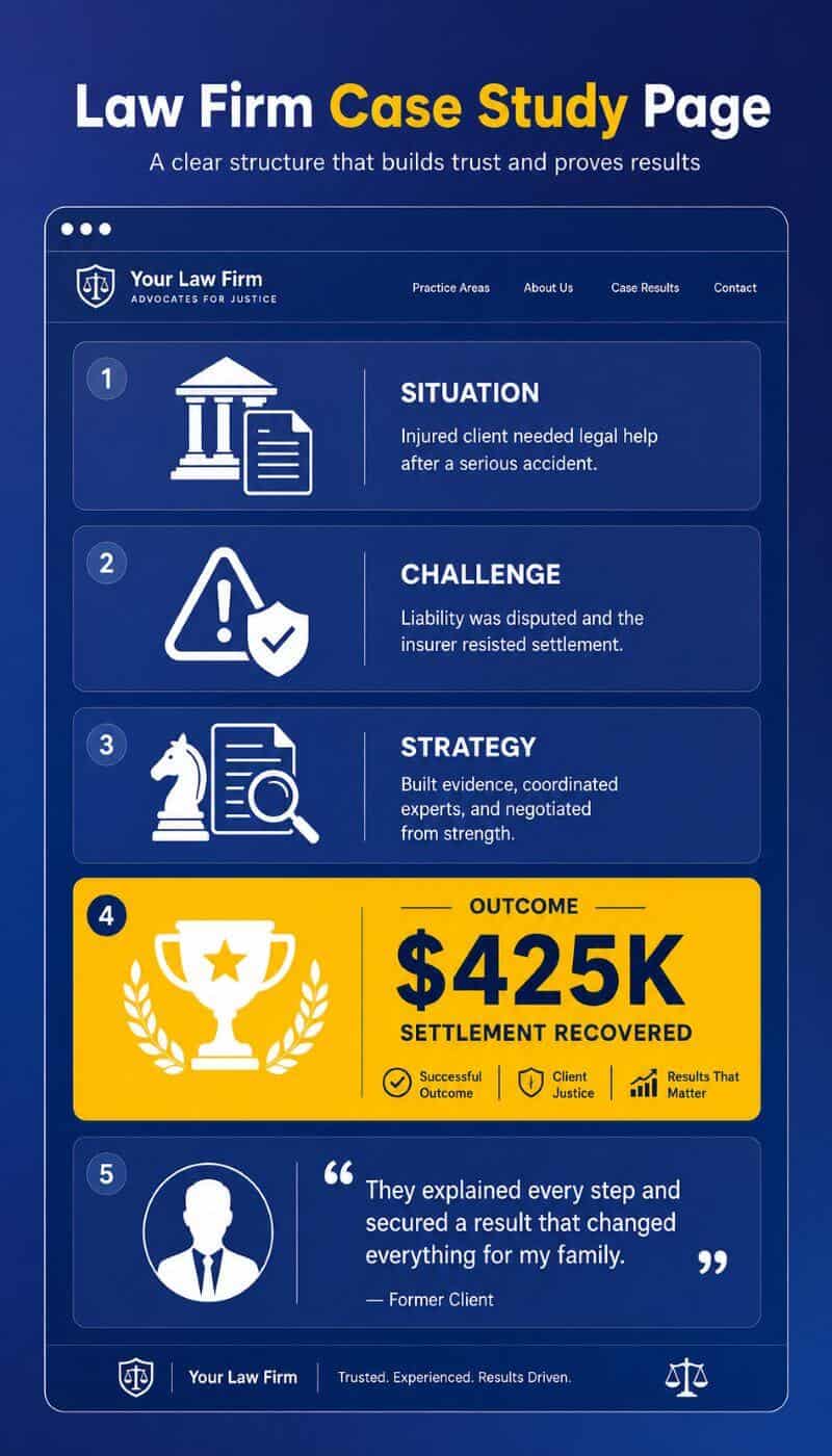 Example Layout Of A Law Firm Case Study page