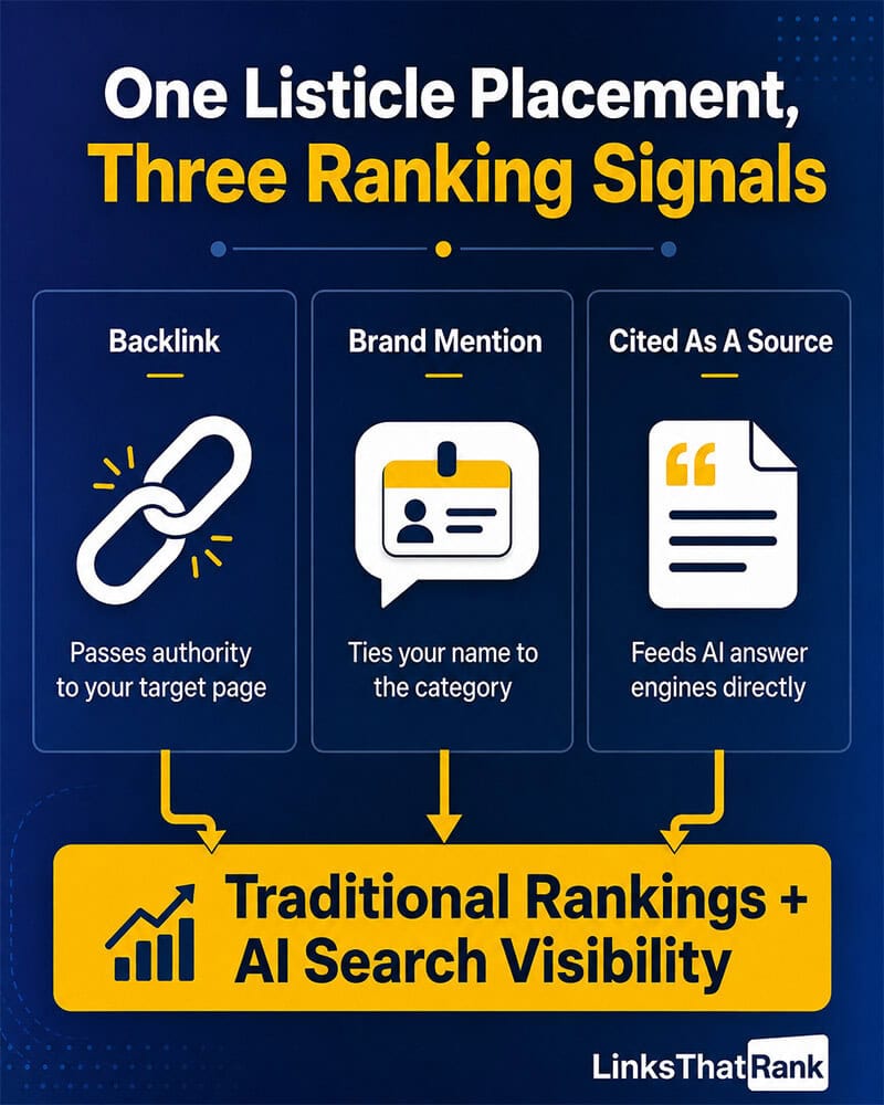 Three Signals From One Placement