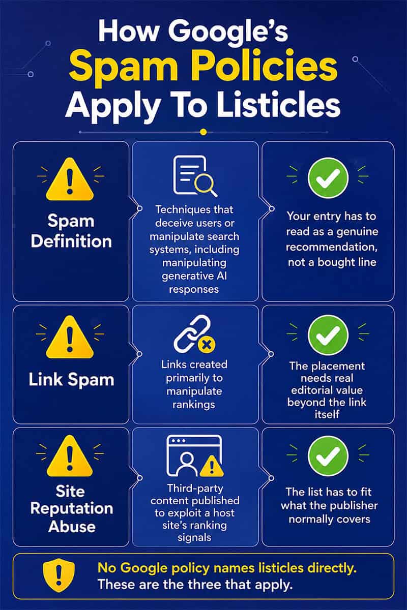 How Google's Spam Policies Apply