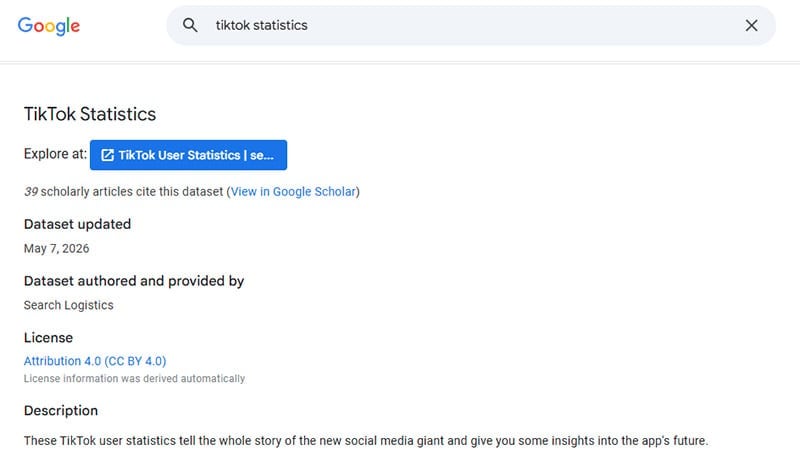 google dataset search